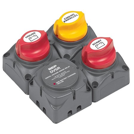 BEP MARINE BEP Square Battery Distribution Cluster f/Single Engine w/Two Battery 716-SQ-140A-DVSR